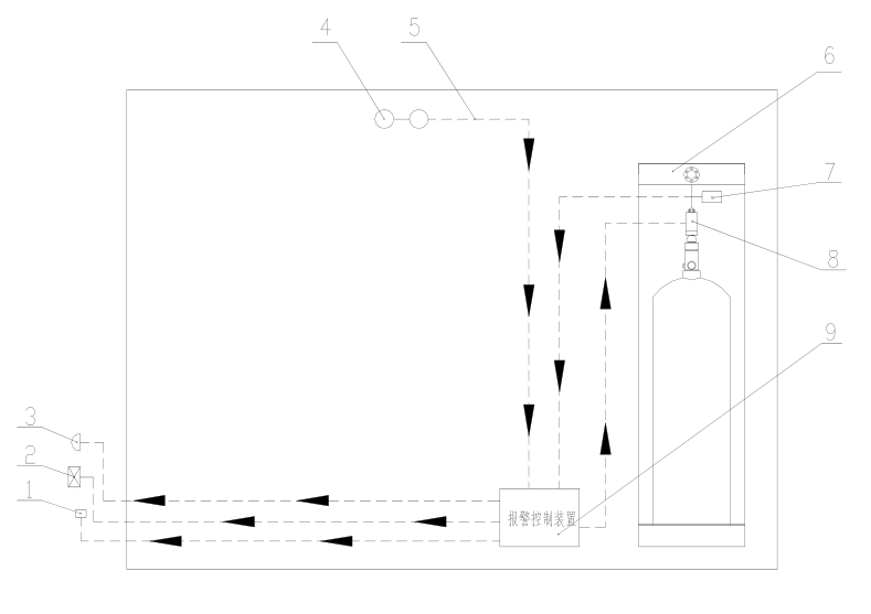 柜式灭火装置示意图
